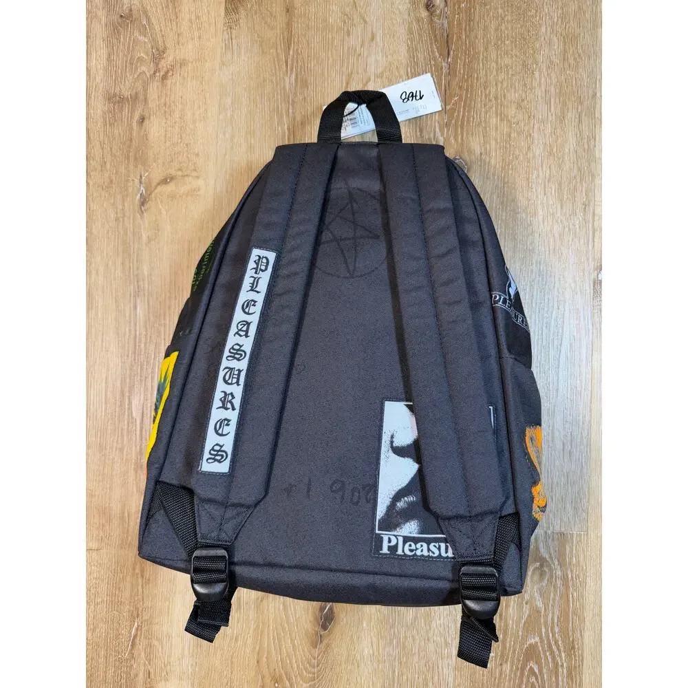 Pleasures Patches Backpack Black OS Brand New